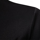 economico camicia da uomo con bottoni-Per uomo Camicia Camicia con colletto cinese Camicia con colletto alla coreana Camicia Estiva Camicia casual Camicia da Spiaggia Nero Bianco Vino Manica Lunga Paisley Blocco di colori Colletto alla