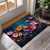 cheap Doormats-Wedding Oil Painting Flowers Doormat Non-Slip Oil Proof Rug Indoor Outdoor Mat Bedroom Decor Bathroom Mat Entrance Rug Door Mat