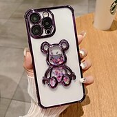 levne Pouzdra pro iPhone-telefon Carcasă Pro iPhone 15 Pro Max Plus iPhone 14 13 12 11 Pro Max Plus Zadní kryt Průhledné Nárazuvzdorné Medvěd TPU
