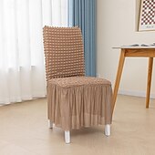halpa Herra ja rouva häät-1 kpl uusi tuolinpäällinen kuplamuovilla hameen helma all inclusive olohuone ruokapöydän tuolinpäällinen universaali paksunnettu instagram-tyyli