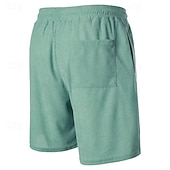 abordables Bermudas estilo casual-Hombre Pantalón corto Pantalones cortos casuales Pantalones cortos de pana Bolsillo Correa Cintura elástica Plano Comodidad Corto Festivos Playa Fin de semana Moda Casual Negro Amarillo Microelástico