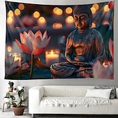 tanie gobelin boho-boho budda wiszący gobelin wall art duży gobelin mural wystrój fotografia tło koc zasłona strona główna sypialnia dekoracja salonu