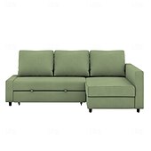 baratos Cobertura de Sofa-Capa de Sofá 100% Algodão com Armazenamento Capas de Sofá-Cama Acolchoadas Cor Sólida