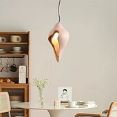 economico Luci Isola cucina-lampada a sospensione a led design conchiglia di cemento lampada a sospensione bianca calda lampada a sospensione loft lampada a sospensione a soffitto regolabile in altezza camera da letto bar