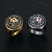 economico Accessori e altro-Anello Retrò vintage Medievale 316L/Acciaio al titanio Per Cavaliere Vichinghi Cosplay Halloween Carnevale Per uomo Bigiotteria Gioielleria di moda