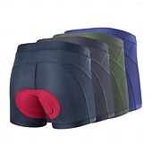 baratos Calções, collants e calças de homem-ARESFUEL Homens Cueca Boxer Acolchoada Calças Para Ciclismo Roupa interior de ciclismo Moto Shorts Roupa Íntima Shorts acolchoados / camurça Forma Assenta Ciclismo de Montanha Ciclismo de Estrada