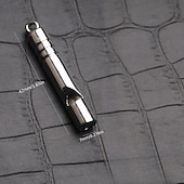 cheap Camping Accessories-Vintage Titanium-Coated Stainless Steel Whistle Handcrafted Zinc Alloy Referee Survival Whistle Keychain Pendant - Essential Outdoor Gear