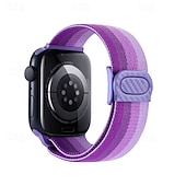 זול להקות Apple Watch-רצועת ספורט מותאם ל רצועת השעון של Apple Watch 38 מ&quot;מ 40 מ&quot;מ 41 מ&quot;מ 42 מ&quot;מ 44 מ&quot;מ 45 מ&quot;מ 49 מ&quot;מ אלסטי מתכוונן ניילון רצועת שעון חלופית ל iwatch Ultra 2 Series 9 8 7 SE 6 5 4 3 2 1