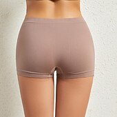 Недорогие Трусики-женские трусики корректирующее белье чистый цвет спорт базовые домашние тренажеры нейлон дышащие шорты лето весна домашняя одежда