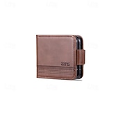 ieftine Carcasă Samsung-telefon Maska Pentru Samsung Galaxy Z Flip 7 Z Flip 6 Z Flip 5 Z Flip 4 Z Flip 3 Coperta Protectie pentru intreg corpul Loc pentru card Anti Șoc Retro PC PU piele