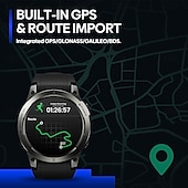 お買い得  スマートウォッチ-696 Stratos3pro スマートウォッチ 1.43 インチ スマート·ウォッチ ブルートゥース 歩数計 着信通知 睡眠サイクル計測器 と互換性があります Android iOS 男性 GPS ハンドフリーコール メッセージ受信通知 IP 67 46mmの時計ケース