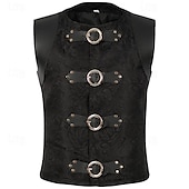 preiswerte Oberteile-Retro Vintage Mittelalterlich Renaissance Weste Prinz Edelmann Herren Halloween Karneval Maskerade LARP Karneval von Venedig Erwachsene