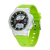cheap Digital Watches-SANDA Men Digital Watch Fashion Casual Business Wristwatch Luminous Stopwatch Countdown Calendar TPU Watch