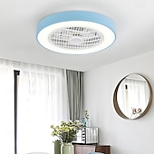 お買い得  シーリングファンライト-天井ファン ライト付き 50cm 19.66インチ 30W*2 マカロン安全無段階調光天井ファンライト リモコン付き アプリコントロール タイマー付き 6速埋め込み式天井ファン ライト付き AC110V AC220V