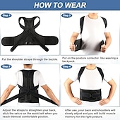 cheap Braces &amp; Supports-Back Brace Posture Corrector for Women and Men - Adjustable Posture Back Brace for Upper and Lower Back Pain Relief - Improve Back Posture and Lumbar Support