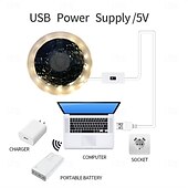 Недорогие USB полосы света-USB светодиодная лента с датчиком постоянного тока 5 В датчик движения с ручной светодиодной лентой USB светодиодная лента лампа для спальни, дома, кухни, гардероба, декора