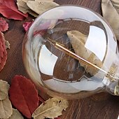 voordelige Gloeilamp-1/2 stuks 40w edison lamp g80 g95 g125 dimbare retro lamp e27/e26 basis antieke rechte lamp amber glas 2200k warm gele gloeilamp gebruikt voor huisverlichting decoratie ac110v ac220v