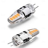 זול נורות דו-פיניות לד-10 יחידות g4 נורת led 2w ללא הבהוב ac/dc 12v 2835smd מנורת סיליקון בהירה 8led לבן חם 360 מעלות זווית נורת led עבור נברשת תליון