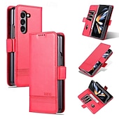 お買い得  サムスン用ケース-Samsung Galaxy Z Fold 6 Z Fold 5 Z Fold 4 Z Fold 3用の財布ケース、フルボディ保護キックスタンドカードスロット、レトロPC PUレザー