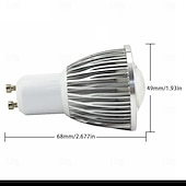 Χαμηλού Κόστους LED Σποτάκια-gu10 λαμπάκια led μη ρυθμιζόμενα 3000k ζεστό φως 5w λαμπάκια led για κουζίνα κουκούλα σαλόνι υπνοδωμάτιο χωνευτός φωτισμός πίστας 10 τμχ