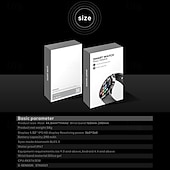Χαμηλού Κόστους Smartwatch-QS39 Εξυπνο ρολόι 1.32 inch Έξυπνο ρολόι Bluetooth ΗΚΓ + PPG Παρακολούθηση θερμοκρασίας Βηματόμετρο Συμβατό με Android iOS Γυναικεία Άντρες Μεγάλη Αναμονή Κλήσεις Hands-Free Αδιάβροχη IP 67