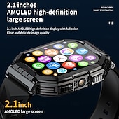 abordables Relojes inteligentes-LOKMAT OCEAN 3 PRO Reloj inteligente 2.1 pulgada Smartwatch Reloj elegante Bluetooth Podómetro Recordatorio de Llamadas Seguimiento de Actividad Compatible con Android iOS Mujer Hombre Larga espera