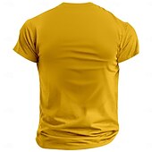 voordelige Grappige T-shirts voor mannen-Voor heren Grafisch T-shirt Korte mouw T-shirt 3D-afdrukken Strakke ronde hals Overhemd Casual Street Style Feestdagen Uitgaan Zwart Geel Marineblauw Lente zomer Kleding S M L XL 2XL 3XL