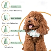 お買い得  犬用グルーミング用品-4-in-1 多機能電動ペット犬猫バリカン、グルーミング用、コードレス犬用シェーバーバリカン、トリマー、爪やすり、低騒音ペットグルーミングツール