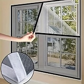 Недорогие Экран для окна и двери-Системы для окон от насекомых DIY самоклеящиеся для окон регулируемые сетки для окон от насекомых прозрачная кошачья сетка экраны от мух москитная сетка
