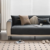 billige Sofatrekk-Setepute Helfarge Broderi Chenille Jacquard slipcovere