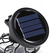 お買い得  携帯扇風機-ソーラー駆動クリップオンファン – 山キャンプや帽子に取り付けて使うミニ冷却ファン、夏用