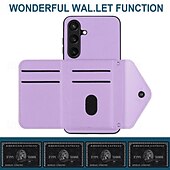 billiga Skal och fodral till Samsung-telefon fodral Till Samsung Galaxy S24 S23 S22 S21 Ultra Plus A55 A35 A25 A15 5G A54 A34 A14 A53 A33 A23 A13 S25 Ultra Skal med stativ med snodd Kortplats Kontor / företag TPU PU läder