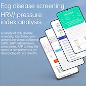 cheap Smartwatch-696 FD02 Smart Watch 1.46 inch Smartwatch Fitness Running Watch Bluetooth ECG+PPG Pedometer Call Reminder Compatible with Android iOS Women Men Hands-Free Calls Message Reminder IP 67 50mm Watch Case