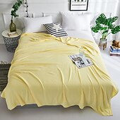 baratos Cobertores &amp; Mantas-Cobertor de resfriamento de fibra de bambu, capa macia para sofá, quarto, ar condicionado, verão, cobertor de respiração fresco