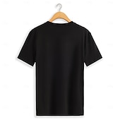 ieftine Tricouri și maieuri pentru bărbați de elită-Bărbați Imprimeu Tricou Tee Top 100% Bumbac Manșon scurt Grafic Cămaşă Alb Gri Tricou confortabil Stradă Sport exterior Îmbrăcăminte de designer de modă