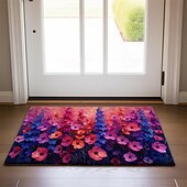 cheap Doormats-Wedding Oil Painting Flowers Doormat Non-Slip Oil Proof Rug Indoor Outdoor Mat Bedroom Decor Bathroom Mat Entrance Rug Door Mat