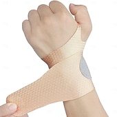 cheap Braces &amp; Supports-2 Pcs Ultra-Thin Wrist Brace Support for Carpal Tunnel, Pain Relief, Arthritis, Tendonitis, Elastic Wrist Wraps Right and Left Hands - Compression and Support for Fitness Enthusiasts (Skin Tone)