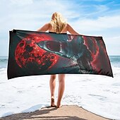 Недорогие наборы пляжных полотенец-пляжное полотенце летние пляжные одеяла из 100% микроволокна дышащие удобные одеяла