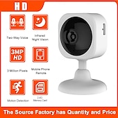 זול מצלמות IP-HD 3 מגה פיקסל מצלמת מעקב ביתית חכמה ניטור תינוקות דו-כיוונית מצלמת wifi אלחוטית