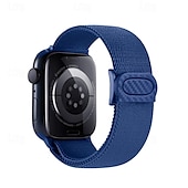 זול להקות Apple Watch-רצועת ספורט מותאם ל רצועת השעון של Apple Watch 38 מ&quot;מ 40 מ&quot;מ 41 מ&quot;מ 42 מ&quot;מ 44 מ&quot;מ 45 מ&quot;מ 49 מ&quot;מ אלסטי מתכוונן ניילון רצועת שעון חלופית ל iwatch Ultra 2 Series 9 8 7 SE 6 5 4 3 2 1