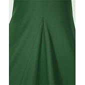 abordables Robes-Médiéval Renaissance Robe de cocktail Bal Masqué Robe de Bal Ranger Elfe Déguisement Femmes Celtique Viking Fantaisie Halloween Carnaval Mascarade Fête / Soirée Festival Adulte Robe