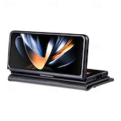 お買い得  サムスン用ケース-Samsung Galaxy Z Fold 6 Z Fold 5 Z Fold 4 Z Fold 3用の財布ケース、フルボディ保護キックスタンドカードスロット、レトロPC PUレザー