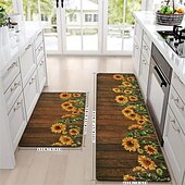 economico Tappeti corridoio-girasoli in legno plat zona tappeto cucina tappetino antiscivolo a prova di olio tappetino soggiorno tappeto indoor outdoor mat arredamento camera da letto tappetino da bagno tappeto d'ingresso porta