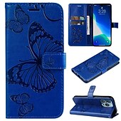 お買い得  iPhone用ケース-iPhone 16e用の電話ケース iPhone 16 iPhone 15 Pro Max iPhone 14 13 12 11 Pro Max Plus Mini SE 財布ケース 磁石フルボディ保護 ウォレットストラップ バタフライ TPU PUレザー