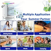 cheap Fans-USB Desktop Spray Air Cooler – Mini Water Cooling Fan with Humidifier for Home Office Dormitory Use