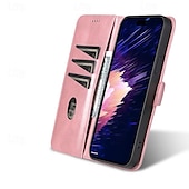 Недорогие Чехлы для iPhone-телефон Кейс для Назначение айфон 16 iPhone 15 Pro Max iPhone 14 13 12 11 Pro Max Plus Mini SE Кошелек для карт Полная защита тела Откидная подножка Разъем для карты Ретро ТПУ Кожа PU