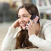 economico Cover Samsung-telefono Custodia Per Samsung Galaxy S24 S23 S22 S21 Ultra Plus S21 FE S25 Ultra Per retro Supporto a molla Slot per schede Resistente agli urti Fiore Floreale TPU PC