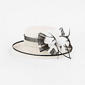 baratos Fascinadores &amp; Chapéus-Chapéu Vintage Retro dos anos 1950 Chapéu para Mulheres Dia dos Namorados Derby Ascot Festival de Corrida de Cavalos Chapéu para Adultos Todas as Estações