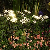 olcso Pathway Lights &amp; Lanterns-napelemes pálya gyep lámpák - vízálló lengő tűzijáték led lámpák, 120/240 ledek, kültéri kerti sétány tájlámpák villa udvari parkba 2/4db