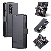 お買い得  サムスン用ケース-Samsung Galaxy Z Fold 6 Z Fold 5 Z Fold 4 Z Fold 3用の財布ケース、フルボディ保護キックスタンドカードスロット、レトロPC PUレザー